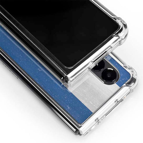 Honduras Flag Distressed Galaxy Z Fold4 5G Clear Case